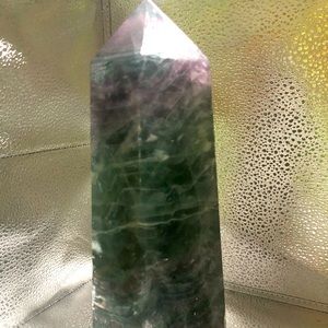 Amazing rainbow fluorite tower 7.23lbs